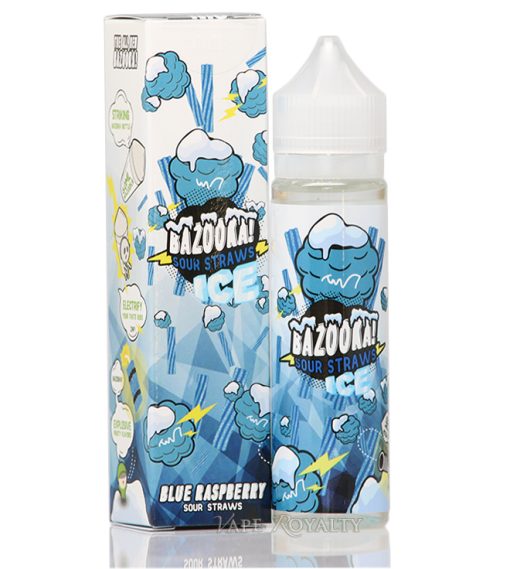 Bazooka Sour Straws ICE Ejuice 60ML Blue Raspberry