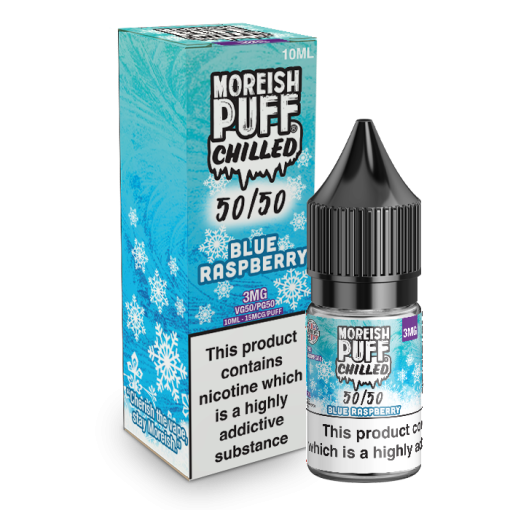 Blue Raspberry Chilled 50/50 by Moreish Puff