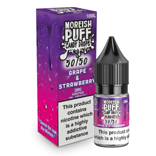 Grape and Strawberry Candy Drops 5050 - Moreish Puff
