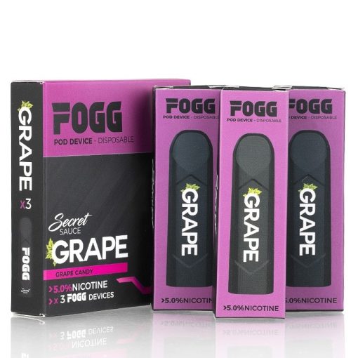 fogg vape disposable pod device grape