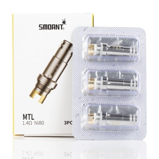 smoant pasito replacement coils rba series 1.4ohm mtl ni80 replacement coils