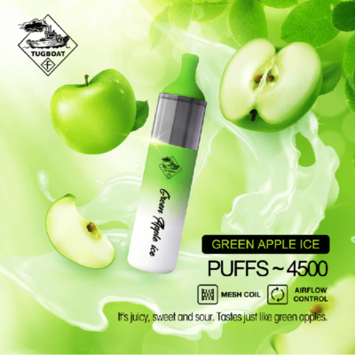 Vape Abu Dhabi Green Apple Ice by Tugboat Evo 4500