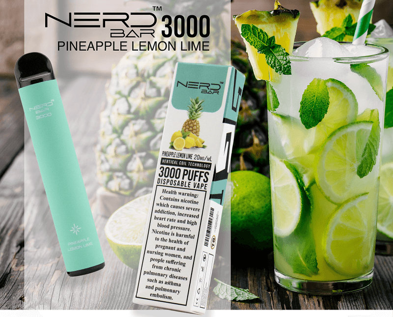 Vape Abu Dhabi Pineapple Lemon Lime by Nerd Bar 3000