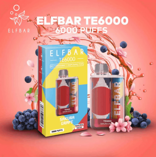 Elf Bar TE 6000 Sakura Grape