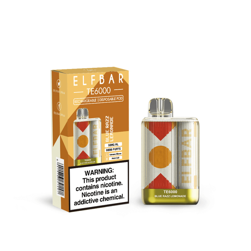 Elf Bar TE 6000 Blue Razz Lemonade Vape Monkey Abu Dhabi