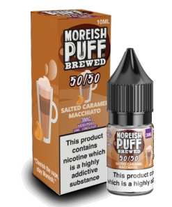 Salted Caramel Macchiato Brewed 50 50 by Moreish Puff