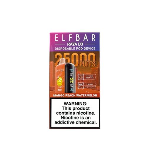 Elf Bar RAYA D3 Mango Peach Watermelon 25000 Box